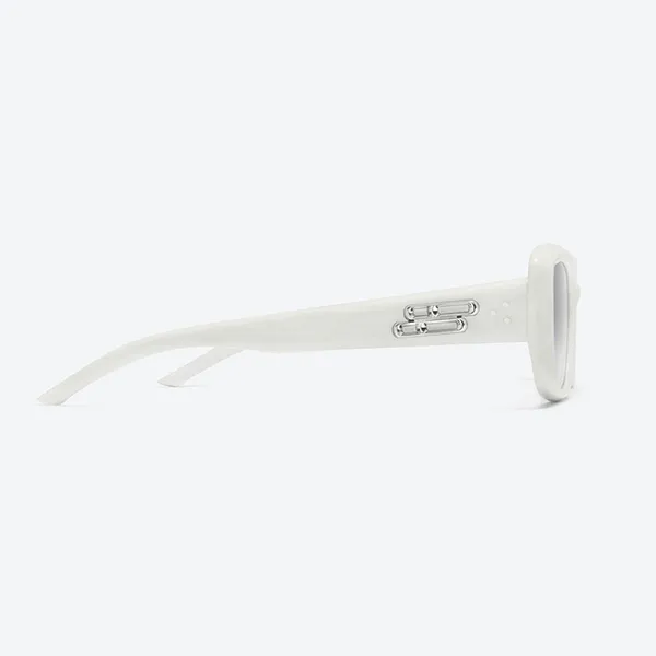 Kính Mát Gentle Monster Sunglasses Lin W2 Màu Đen/Trắng