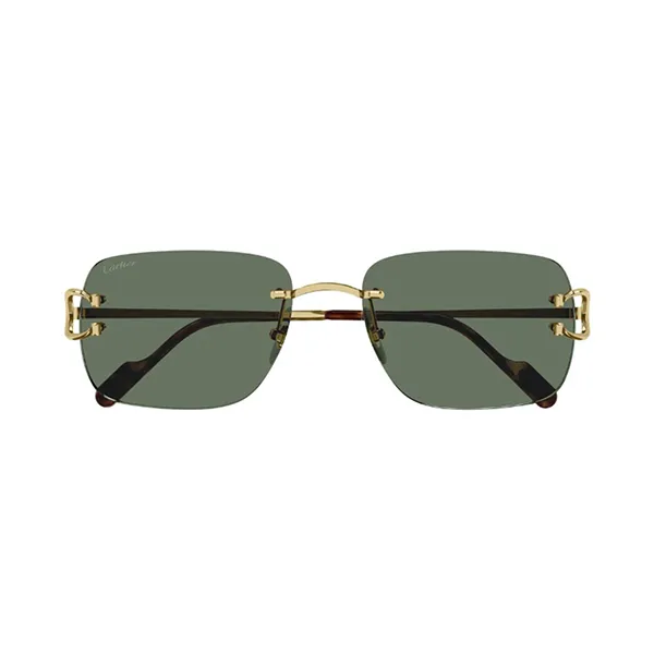 Kính Mát Nam Cartier Sunglasses CT0330S 002 Màu Xanh Vàng