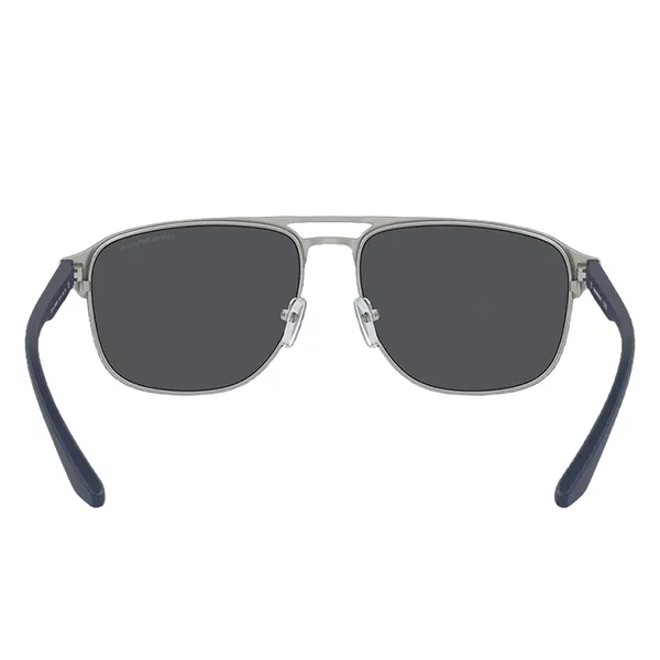 Kính Mát Nam Emporio Armani Matte Silver/Bluette EA2144 336887 60 Màu Xanh Xám
