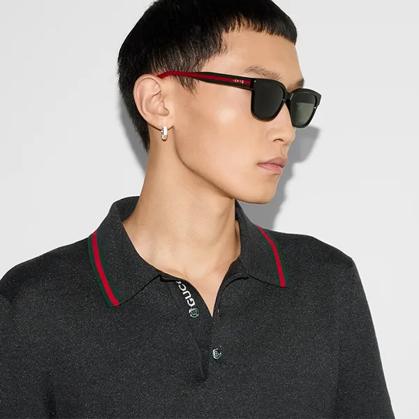 Kính Mát Nam Gucci Sunglasses GG1872SK 001 Màu Xám/Đen