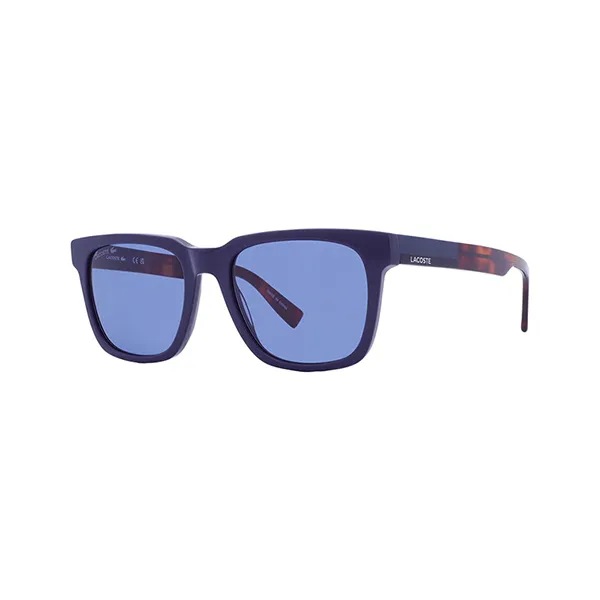 Kính Mát Nam Lacoste Blue Square Men's Sunglasses L996S 400 54 Màu Xanh Havana