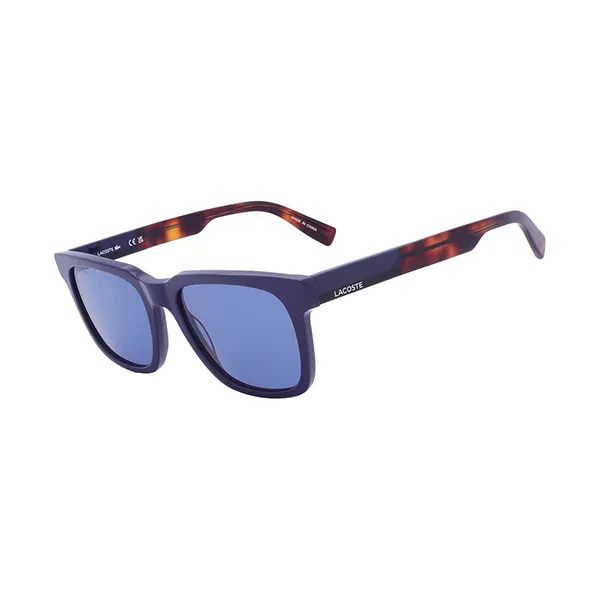 Kính Mát Nam Lacoste Blue Square Men's Sunglasses L996S 400 54 Màu Xanh Havana