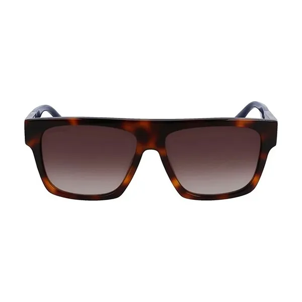 Kính Mát Nam Lacoste Brown Gradient Browline Men Sunglasses L984S 240 57 Màu Nâu Havana