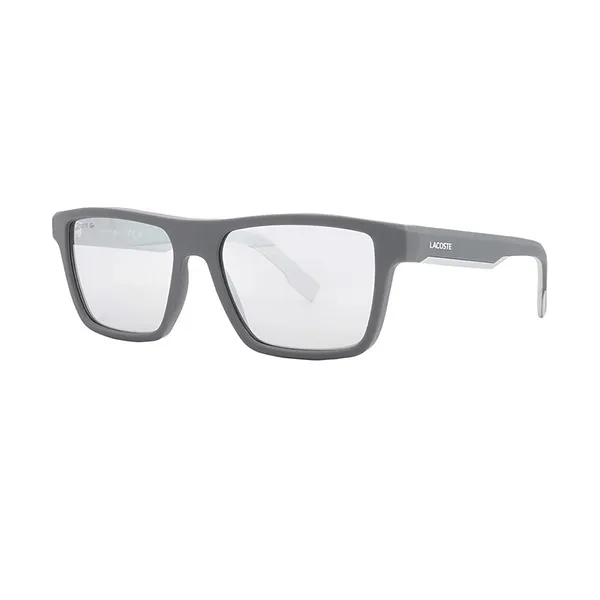 Kính Mát Nam Lacoste Grey Square Men's Sunglasses L998S 022 55 Màu Đen Xám
