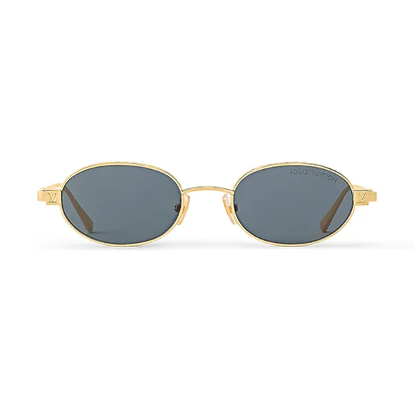 Kính Mát Nam Louis Vuitton LV Pure Low Oval Sunglasses Z2741U Màu Xám Vàng
