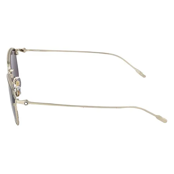 Kính Mát Nam Montblanc Grey Square Men's Sunglasses MB0189S 004 54 Màu Đen Xám