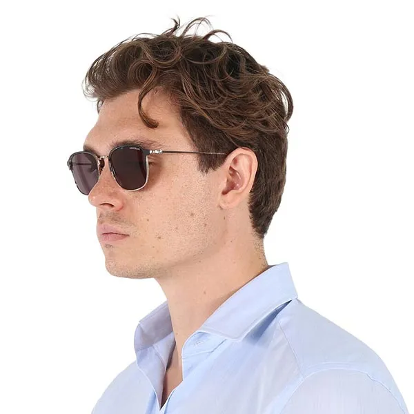 Kính Mát Nam Montblanc Grey Square Men's Sunglasses MB0189S 004 54 Màu Đen Xám