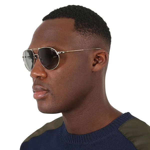 Kính Mát Nam Montblanc Meisterstuck Geometry Green Pilot Men's Sunglasses 126927 Màu Xanh Nhạt