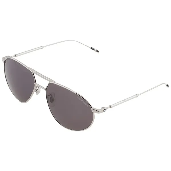 Kính Mát Nam Montblanc Meisterstuck Geometry Grey Pilot Men's Sunglasses 126926 Màu Xám