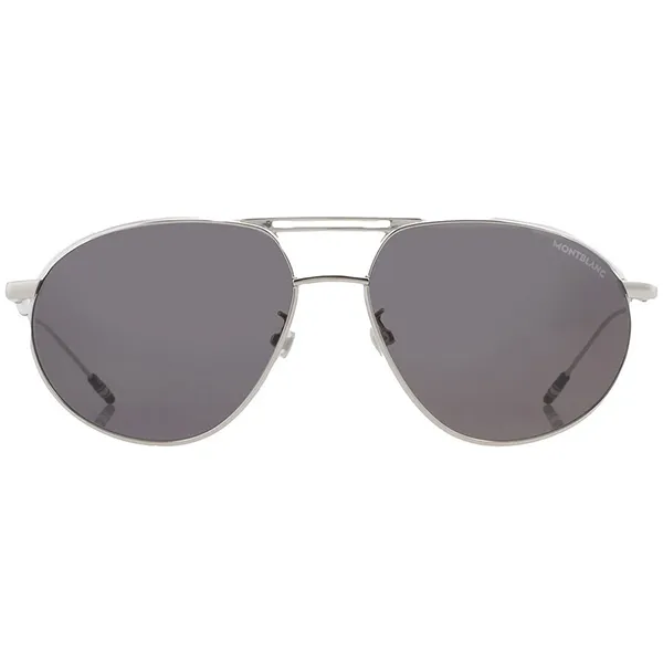 Kính Mát Nam Montblanc Meisterstuck Geometry Grey Pilot Men's Sunglasses 126926 Màu Xám