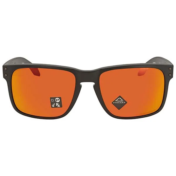 Kính Mát Nam Oakley Holbrook Prizm Ruby Square Men Sunglasses OO9102 9102E2 57 Màu Cam/Đen