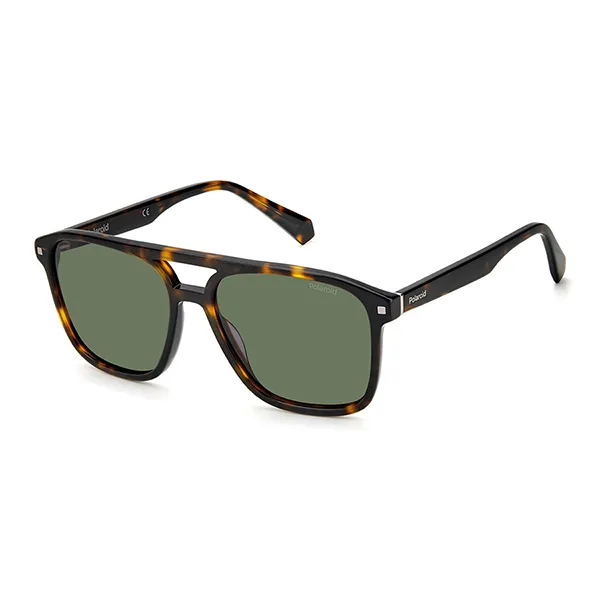 Kính Mát Nam Polaroid Polarized Squared Navigator Sunglasses PLD2118SX 0086UC 57 Màu Xanh Green