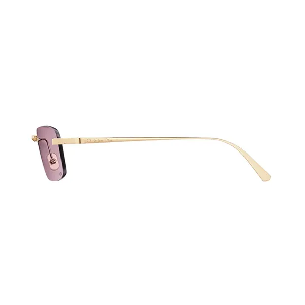 Kính Mát Nữ Dior Cdior S4U C0G0 Gold Rectangle Sunglasses Màu Hồng Vàng