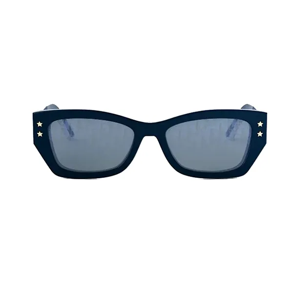 Kính Mát Nữ Dior Sole Donna Diorpacific S2U 30B8 Blue Rectangle Sunglasses Màu Xanh Navy