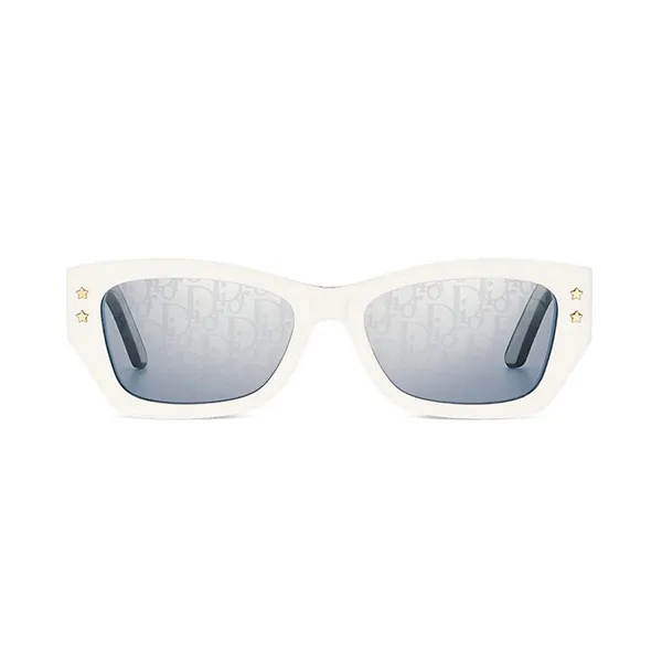Kính Mát Nữ Dior Sunglasses Diorpacific S2U 95A8 White Geometric Màu Trắng Xám