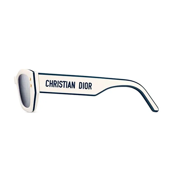 Kính Mát Nữ Dior Sunglasses Diorpacific S2U 95A8 White Geometric Màu Trắng Xám