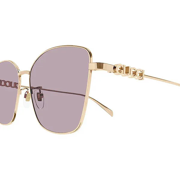 Kính Mát Nữ Gucci Sunglasses GG1805SA 001 Màu Hồng Vàng