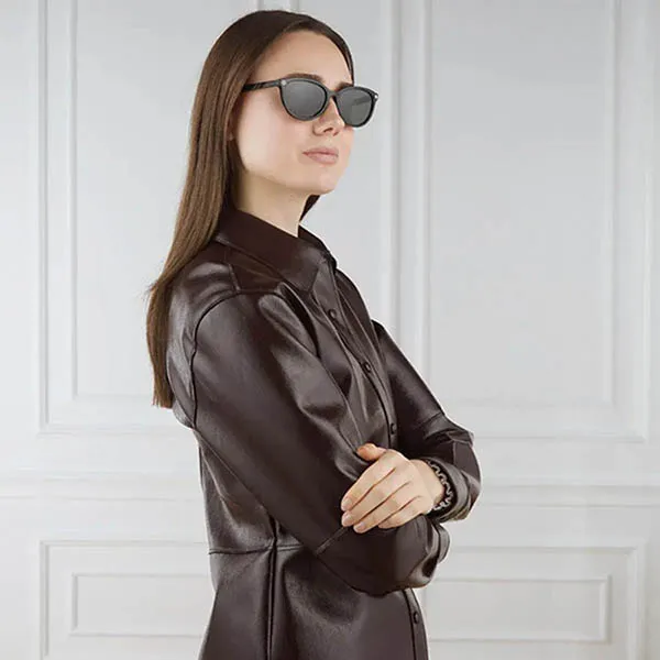 Kính Mát Nữ Gucci Sunglasses GG1818SK 001 Màu Đen Xám