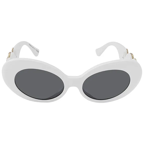Kính Mát Nữ Versace Oval Sunglasses VE4426BU 314/87 Màu Xám/Trắng