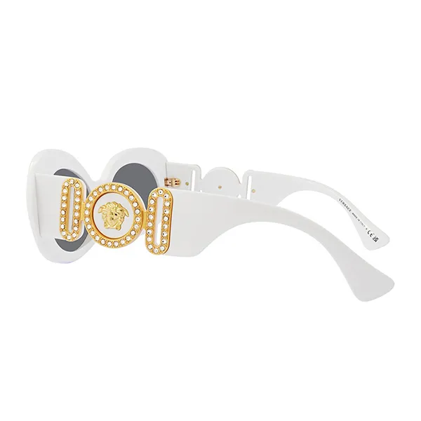 Kính Mát Nữ Versace Oval Sunglasses VE4426BU 314/87 Màu Xám/Trắng