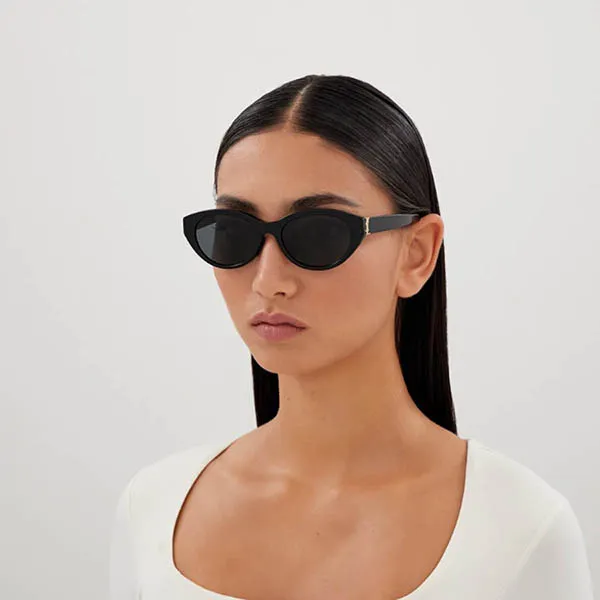 Kính Mát Nữ Yves Saint Laurent YSL Sunglasses SL M148/F 001 Màu Đen