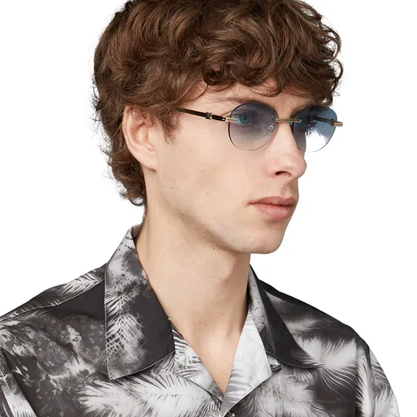 Kính Mát Palm Angels Crystal 7644 56 Màu Xanh Blue