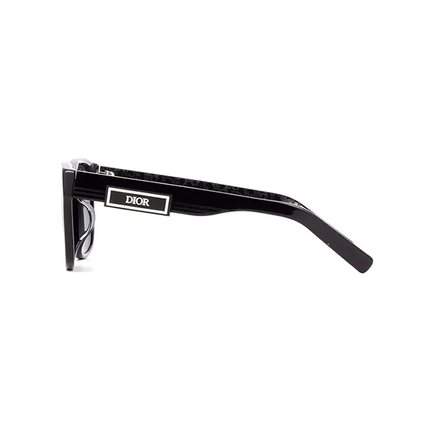Kính Mát Unisex Dior Sunglasses DiorB23 S2F 10A0 Black Square Màu Xám Đen