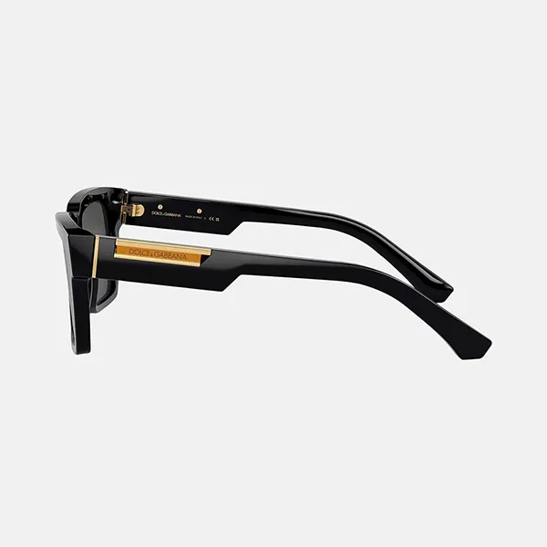 Kính Mát Unisex Dolce & Gabbana D&G Tag Gold DG3389 501 Màu Đen