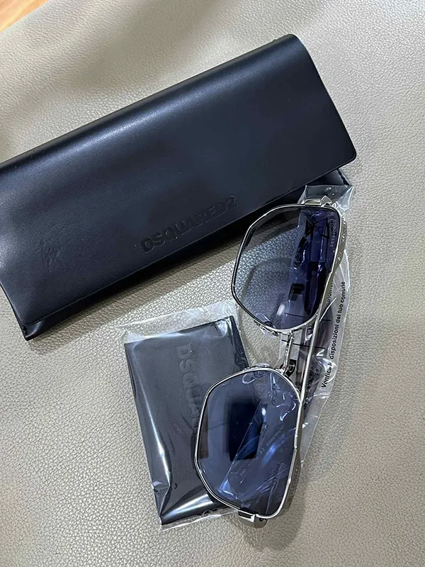 Kính Mát Unisex Dsquared2 Modern Sunglasses D2 0083/S 0OS Dkruth Horn Màu Xanh Bạc