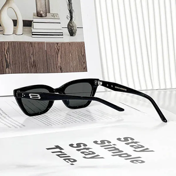Kính Mát Unisex Gentle Monster GM Nonn 01 Màu Đen Xám