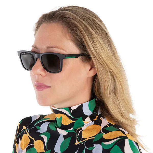 Kính Mát Unisex Lacoste Grey Square Sunglasses L969S 002 54 Xám Đen