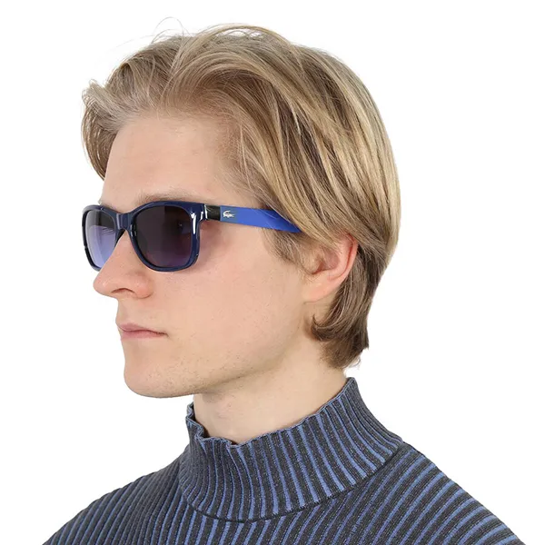 Kính Mát Unisex Lacoste Square Sunglasses L662S 424 54 Màu Xanh Blue
