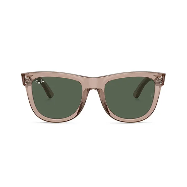 Kính Mát Unisex Rayban Wayfarer Reverse Square Sunglasses RBR0502S 6727VR 50 Màu Nâu Xanh