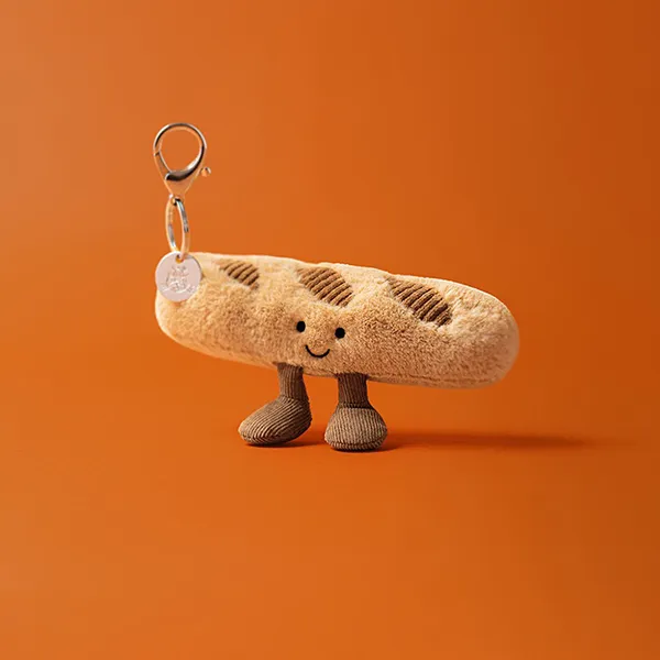 Móc Khóa Jellycat Baguette Màu Nâu