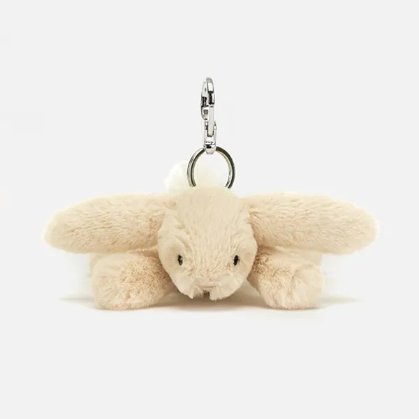 Móc Khóa Jellycat Smudge Rabbit Màu Kem