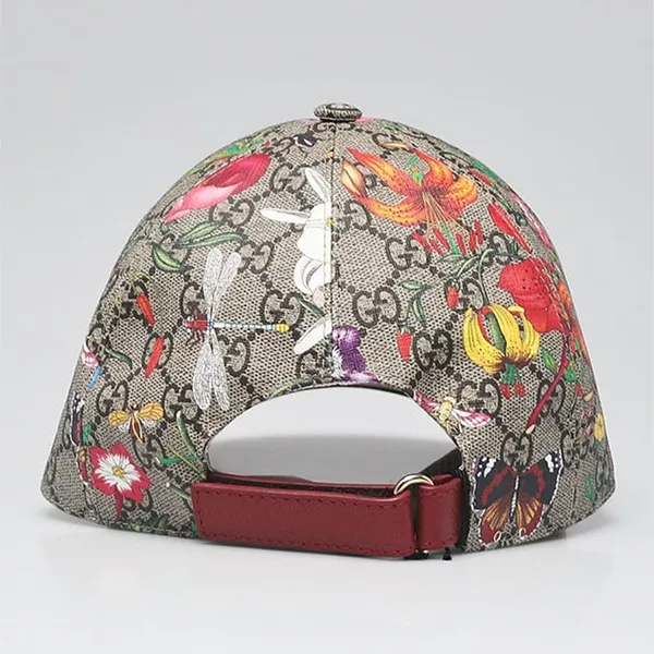 Mũ Gucci GG Coated Canvas Floral Print Baseball Hat Phối Màu Size M