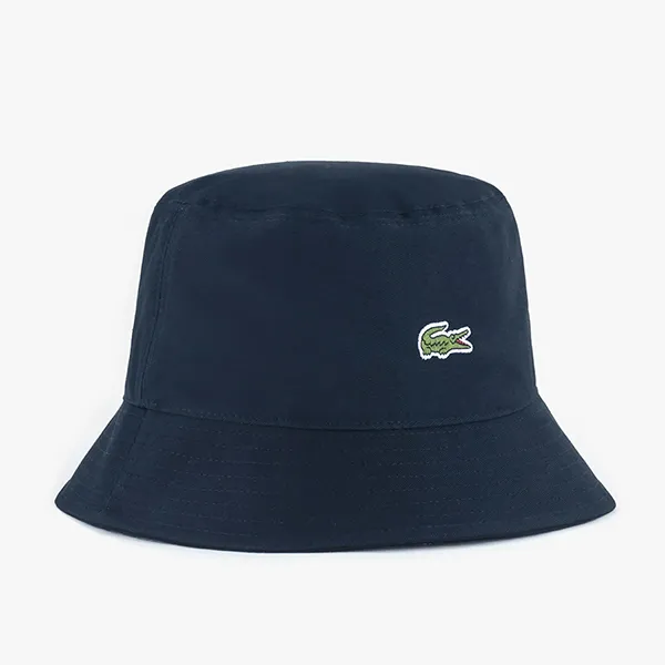 Mũ Lacoste Bucket Hat Cotton Material RK217E HDE Màu Xanh Navy Size M