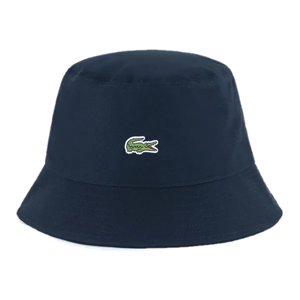 Mũ Lacoste Bucket Hat Cotton Material RK217E HDE Màu Xanh Navy Size M