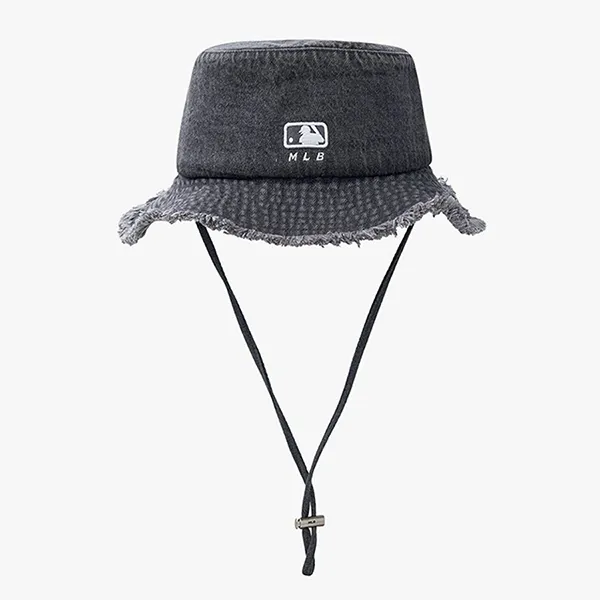 Mũ MLB Colored Denim Safari Bucket Hat New York Yankees 3AHTD025N-50GRS Màu Xám