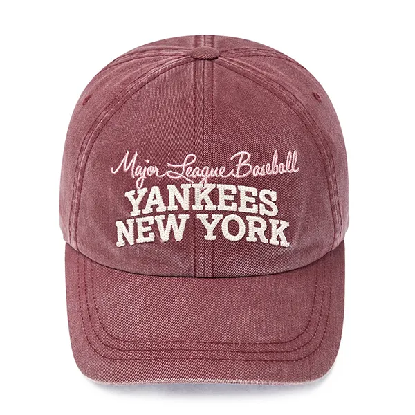 Mũ MLB Vintage Color Washed Unstructured New York Yankees 3ACPV185N-50WID Màu Đỏ Thẫm