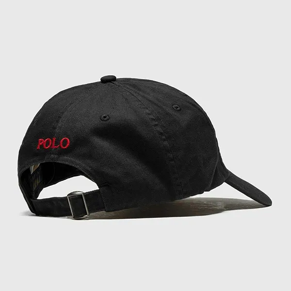 Mũ Ralph Lauren Cotton Chino Baseball Cap Màu Đen Size 59