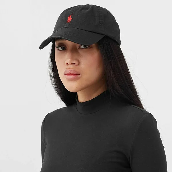Mũ Ralph Lauren Cotton Chino Baseball Cap Màu Đen Size 59