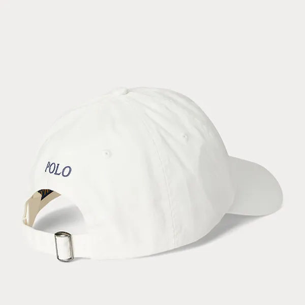 Mũ Ralph Lauren Cotton Chino Baseball Cap Pale Cream Màu Trắng Kem Size 59