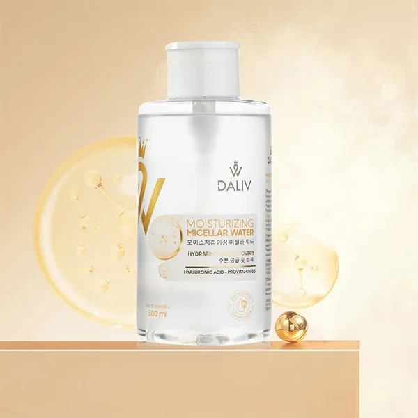 Nước Tẩy Trang Dưỡng Ẩm Da Daliv Moisturizing Micelar Water 500ml