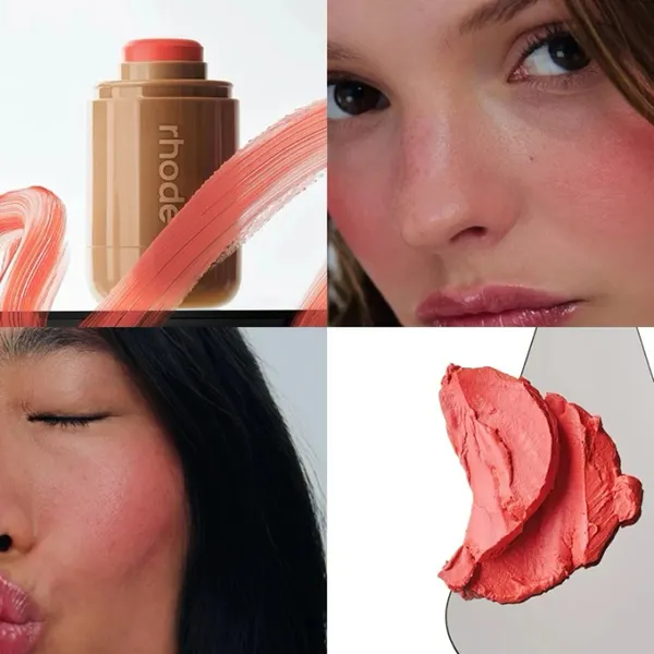 Phấn Má Hồng Dạng Kem Rhode Pocket Blush De Poche Spicy Marg - Bright Coral Màu Cam San Hô 5.3g