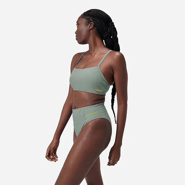 Quần Bơi Nữ Speedo Solid Hi Waist Swim Bottom 8-00392016002 Màu Xanh Green Size XS