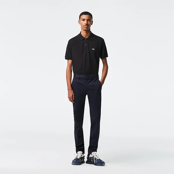 Quần Dài Nam Lacoste Cotton Gabardine HH8946-10 HDE Màu Xanh Than Size 36