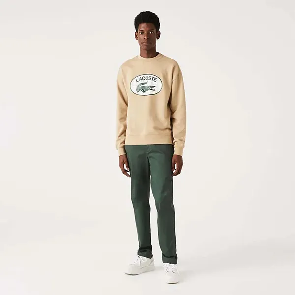 Quần Dài Nam Lacoste Custom Slim Fit HH8946 5HX Màu Xanh Green Size 30