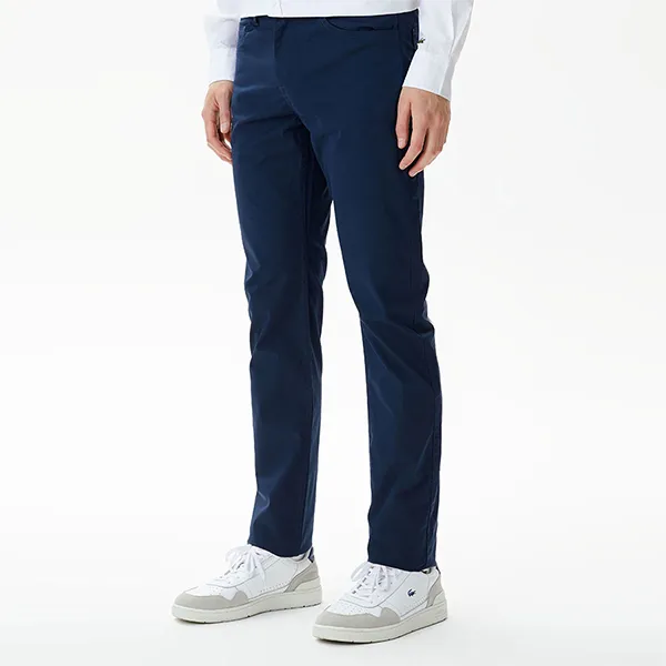 Quần Dài Nam Lacoste Erkek Slim Fit Lacivert Pantolon HH0414 166 Màu Xanh Navy Size 34