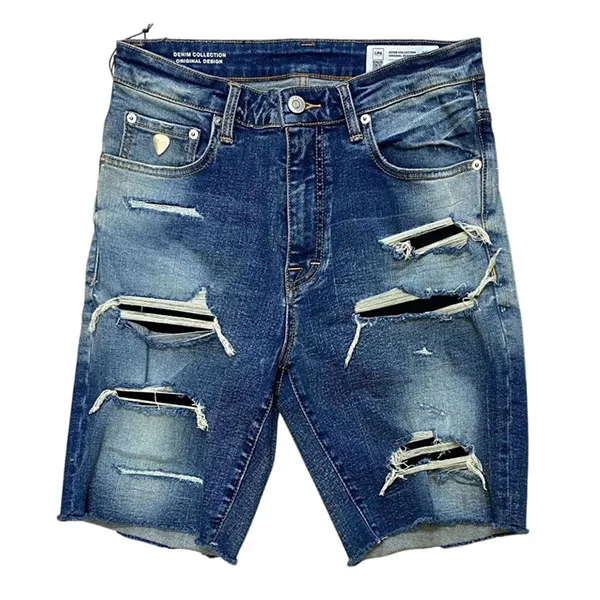 Quần Short Nam CPS Chaps Denim Collection Original Design Màu Xanh Size 30